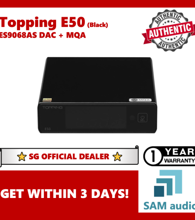 [？SG]TOPPING E50，ES9068AS DAC+前置放大器，MQA XMOS 32位768kHz DSD512，超低噪声，HiFi音频